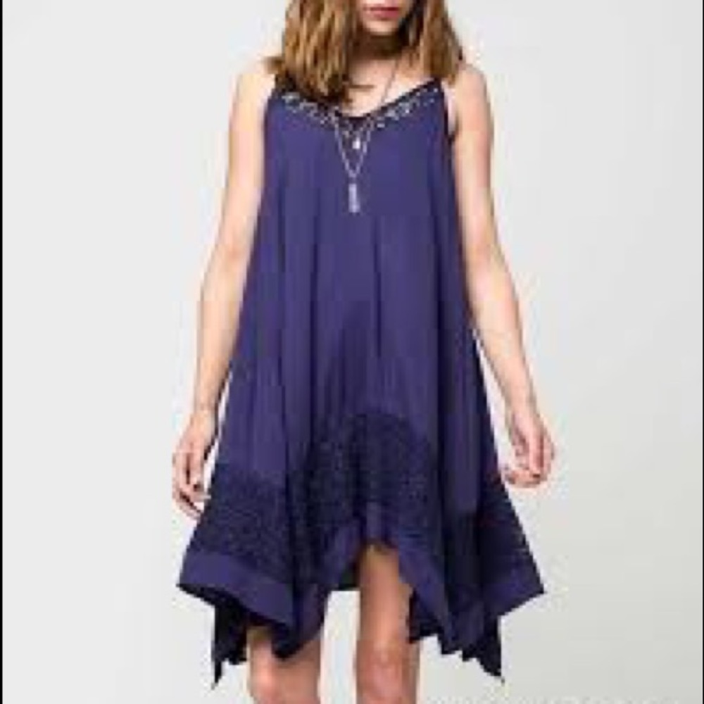 Navy Flowy Dress